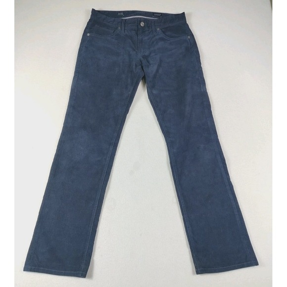 7 Diamonds Pants Men's 31 Blue Corduroy Clifton Slim Straight Minimalist Classic - Picture 1 of 13